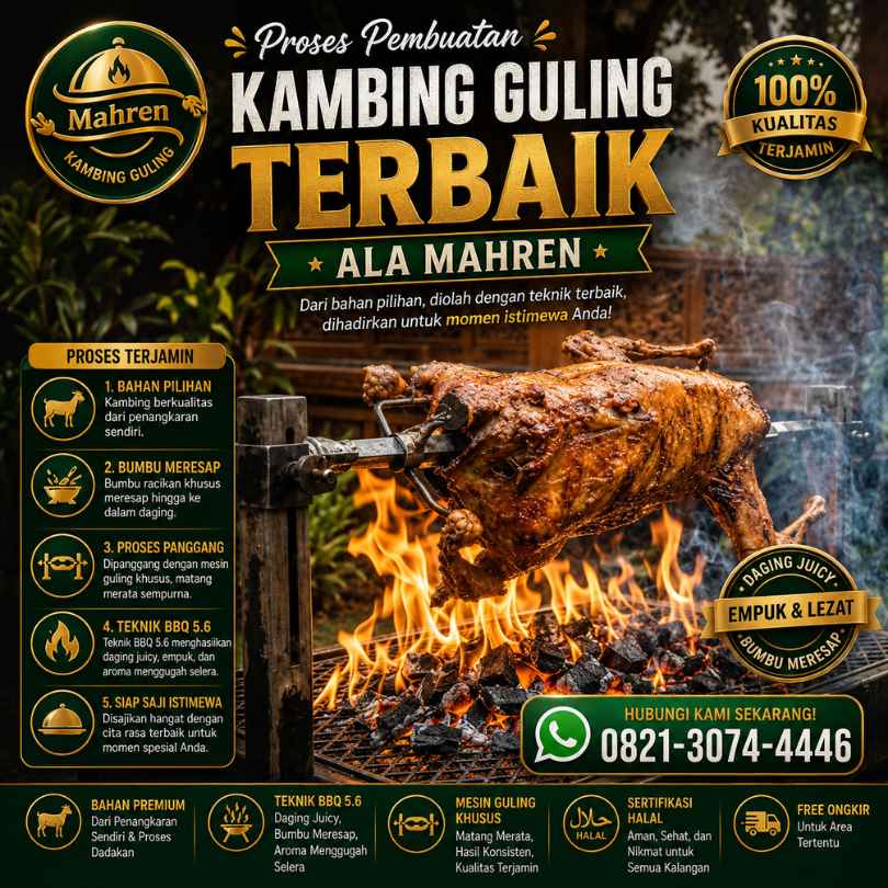 Proses Pembuatan Kambing Guling